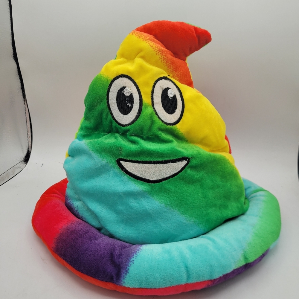 RainBow poop emoji hat